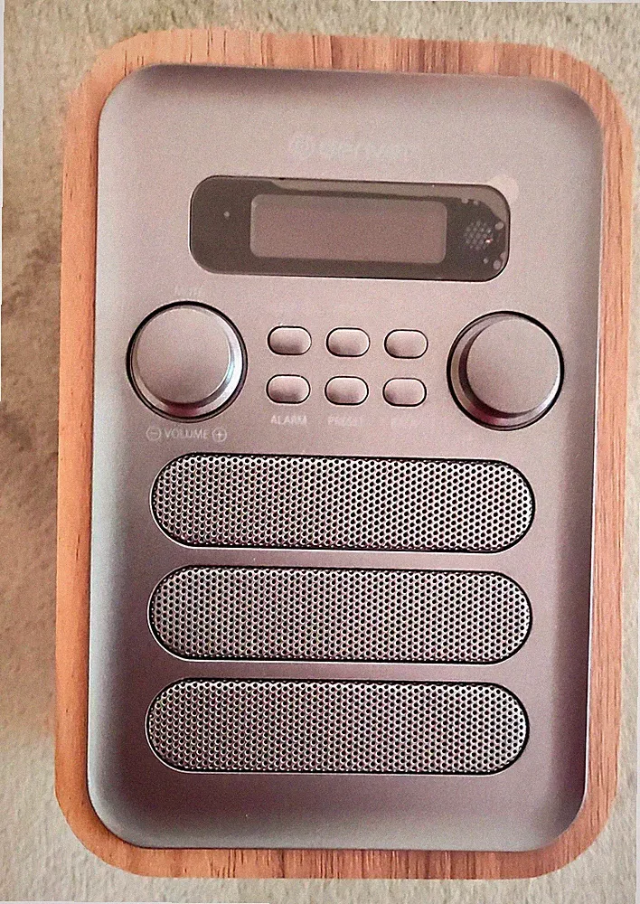 Denver DAB-48GREY DAB+/FM Radio Bluetooth Holzoptik Grau Kopfhöreranschluss