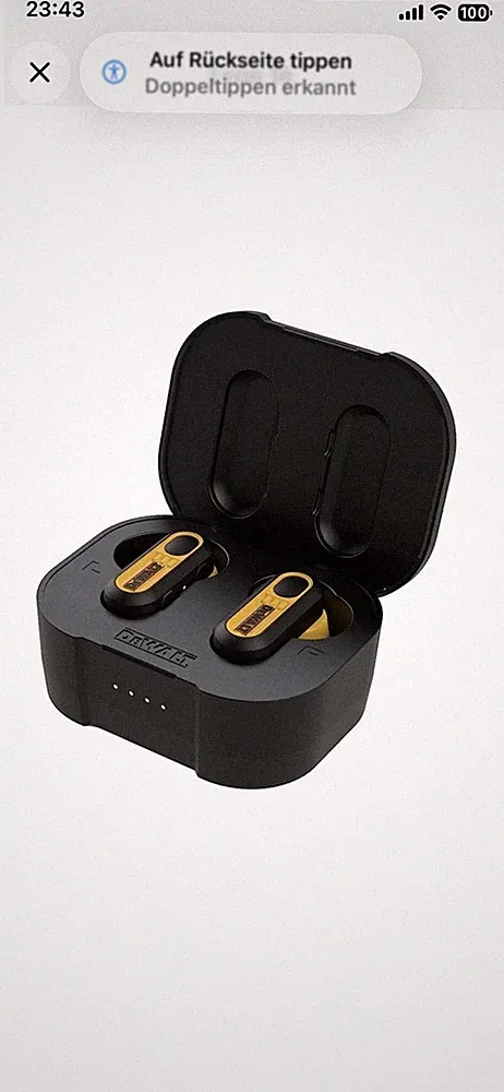 Dewalt Jobsite Pro-X1 True Wireless Earbuds mit Ladecase, Kopfhörer