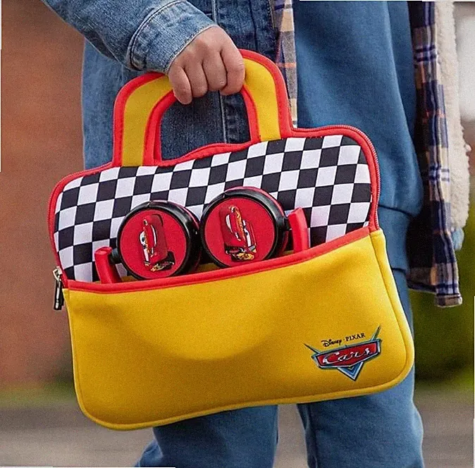 Disney CARS Reiseset Kopfhörer Tablet Tasche Kinder Tragetasche PEBBLE GEAR ♥