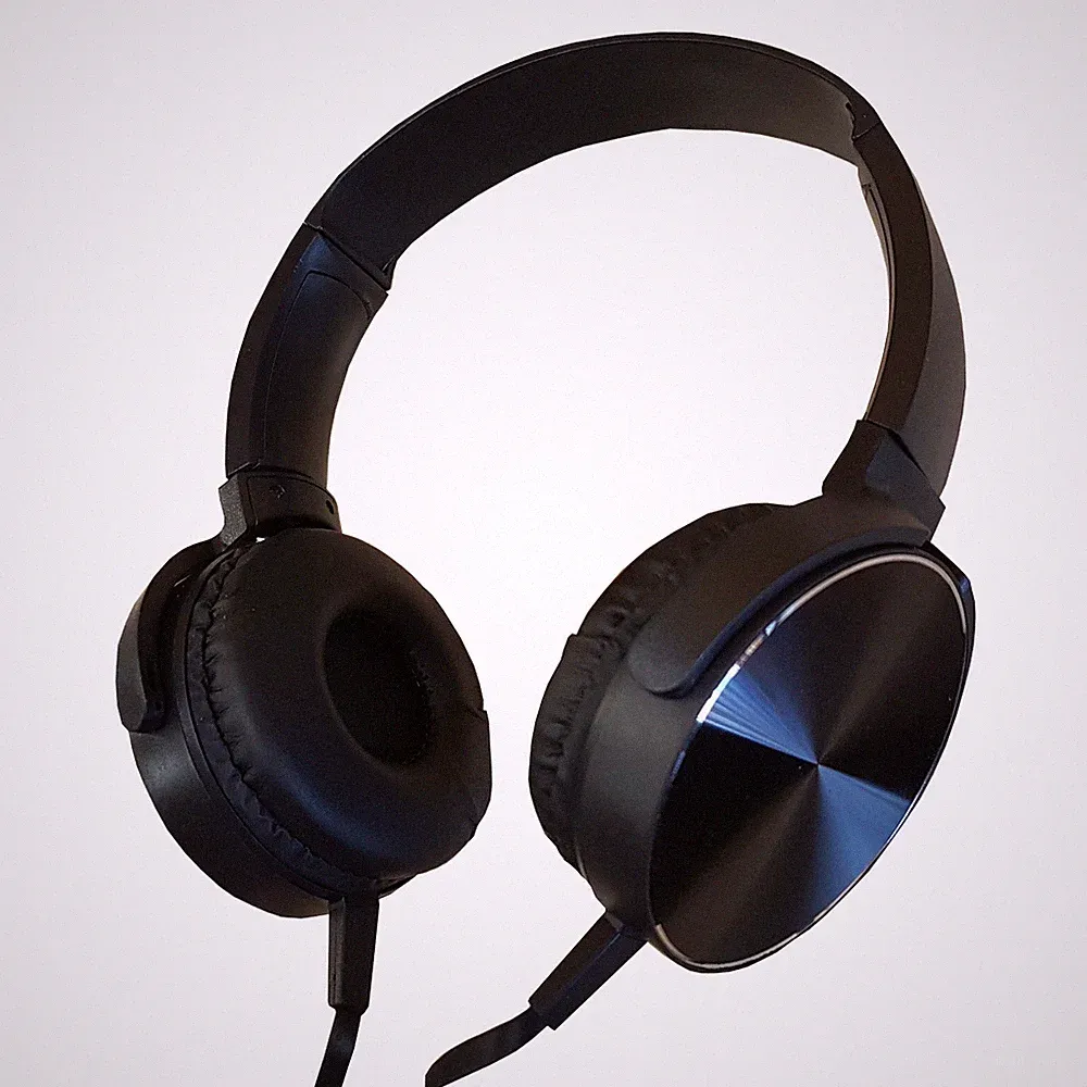 DJ KOPFHÖRER - HIFI OHRHÖRER OHRMUSCHEL SCHWARZ - KABELGEBUNDEN 3,5mm UNIVERSAL