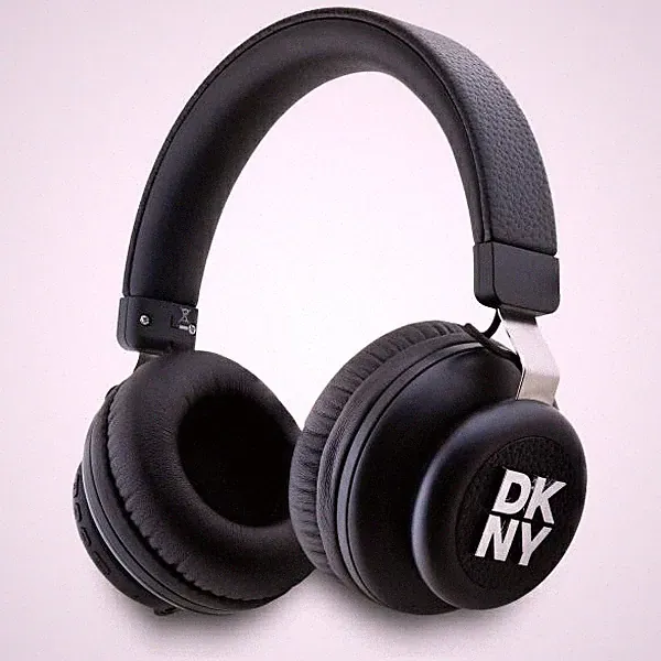 DKNY DKBHS6PUSLK Bluetooth-On-Ear-Kopfhörer mit schwarzem Metalllogo