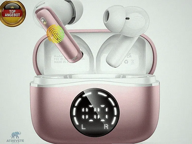Donerton Nerunsa 2026 Bluetooth Kopfhörer, 50 Std Spielzeit In Ear Kopfhörer m