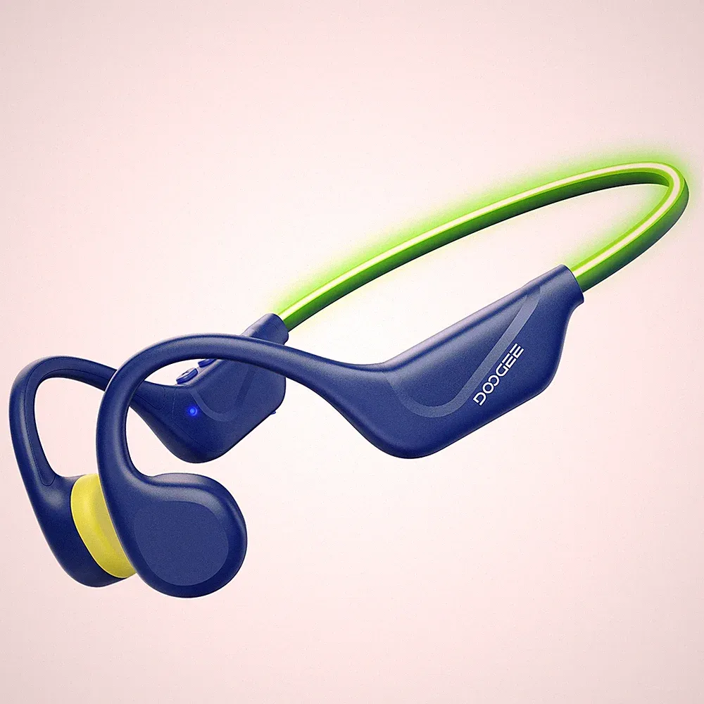 DOOGEE Bone Conduction Kopfhörer Open-Ear Sport IP66 LED Bluetooth 6.0 10h LED
