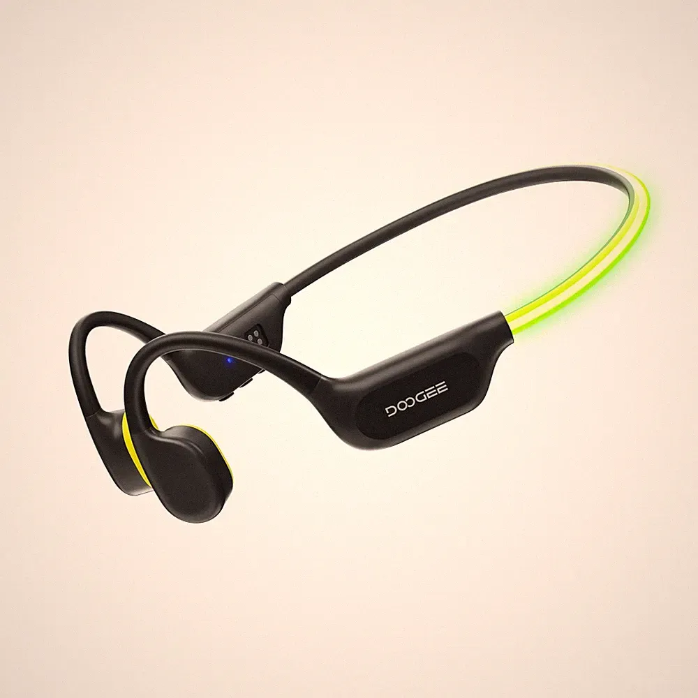 DOOGEE Knochenleitungskopfhörer Laufsport-Kopfhörer IP68 Wasserdicht BT6.0 32GB
