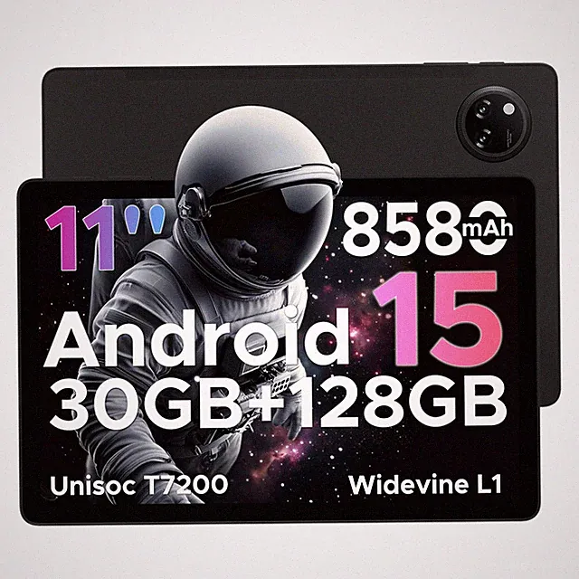 DOOGEE Tab A9 Pro+ Android 15 Tablet 11 Zoll 30GB+128GB 8580mAh Gaming Tablet DE