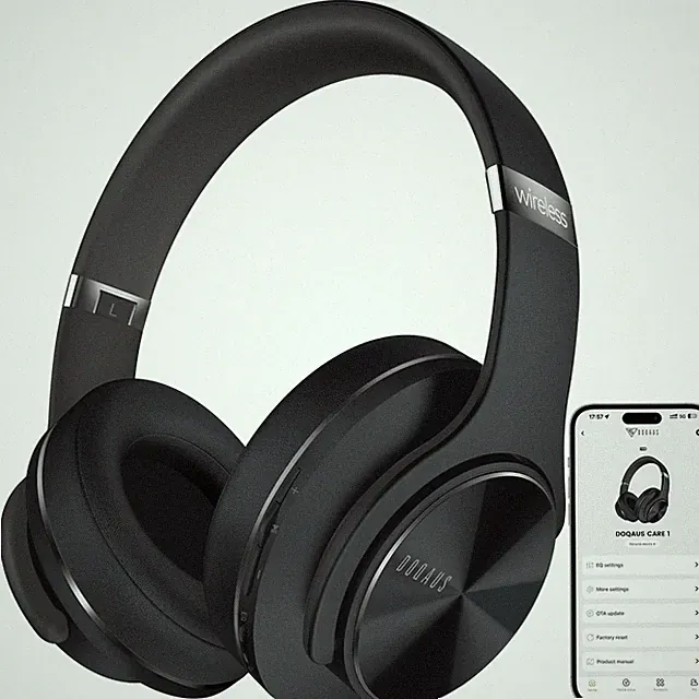 DOQAUS Bluetooth Kopfhörer Over Ear 9 EQ Modi 90H Spielzeit Wireless Headphones