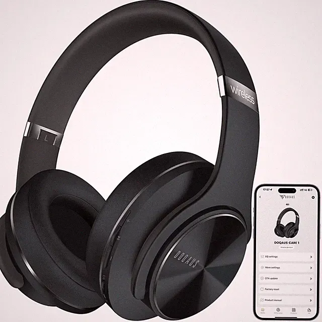 DOQAUS Bluetooth Kopfhörer Over Ear 9 EQ Modi 90H Spielzeit Wireless Headphones