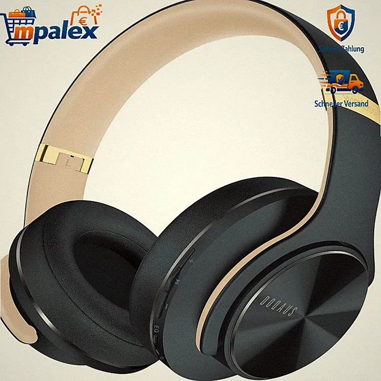 DOQAUS Bluetooth Kopfhörer Over Ear 90 Std App Steuerung 9 EQ Modi HiFi