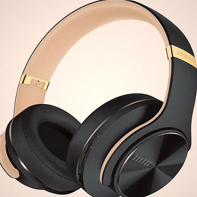 DOQAUS Bluetooth Kopfhörer Over Ear 90 Std Spielzeit 9 EQ Modi HiFi Stereo F