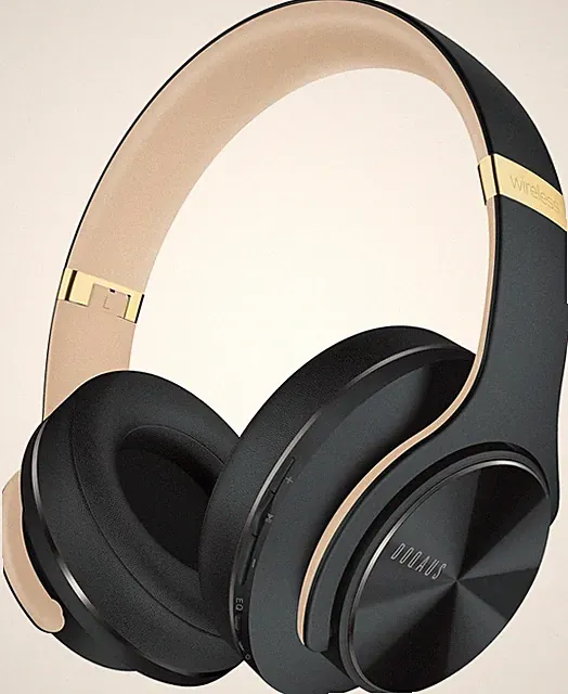 DOQAUS Bluetooth Kopfhörer Over Ear Kabellos Headset Mikrofon HiFi Asphaltgrau