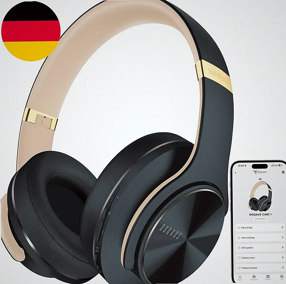 DOQAUS Kopfhörer Kabellose Bluetooth, Bluetooth Kopfhörer over Ear Mit App Steue