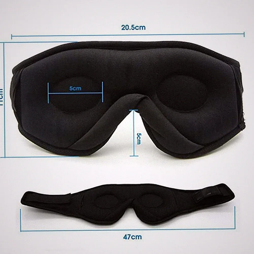 Drahtlose Bluetooth-Augenmaske Schlafkopfhörer Eingebauter HD-Lautsprecher