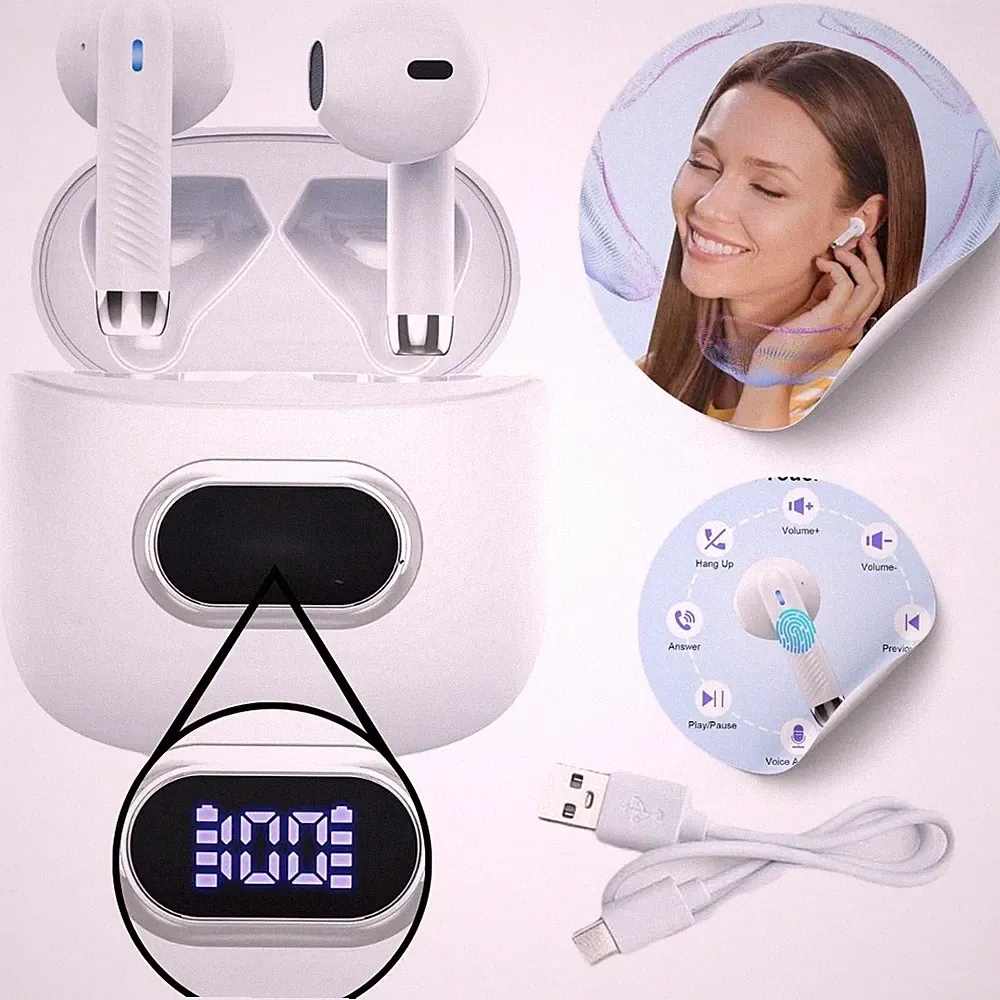 Drahtlose In-Ear-Kopfhörer mit Mikrofon Drsaec J52 Weiß