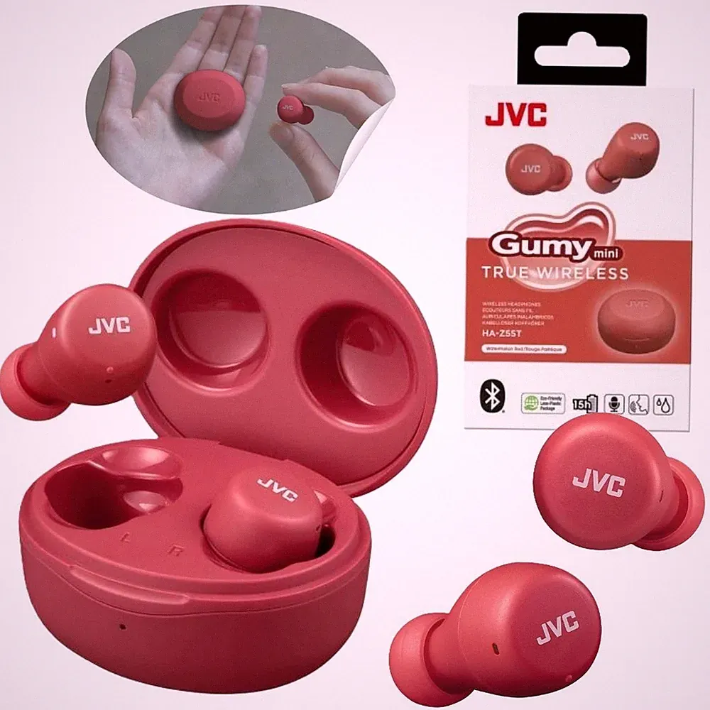 Drahtlose In-Ear-Kopfhörer mit Mikrofon JVC HA-Z55T Gummi Mini