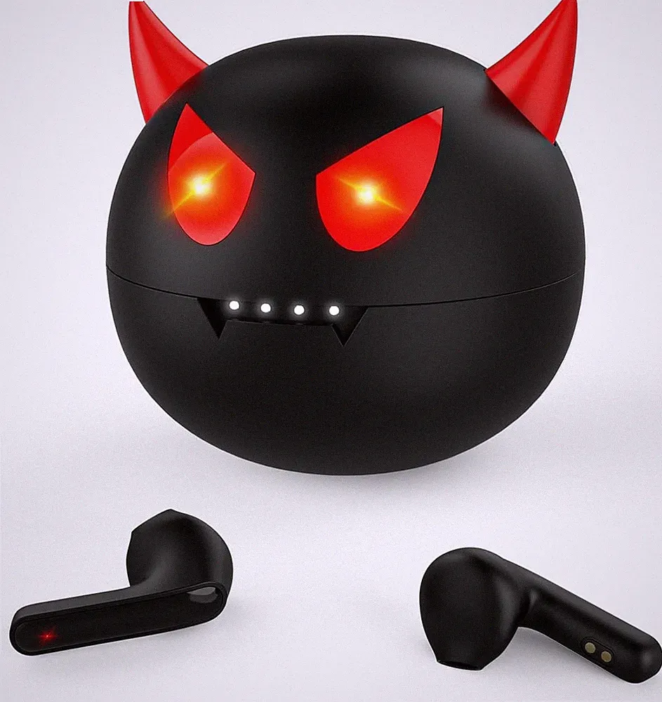 Drahtlose Kopfhörer für Kinder, Bluetooth Little Devil mit Ladebox, w