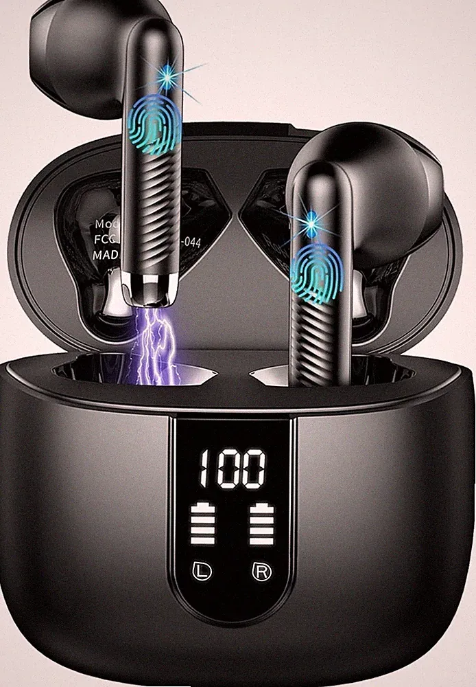 Drsaec Bluetooth 5.4 Kopfhörer 6D Tiefer Bass In Ear Kabellos