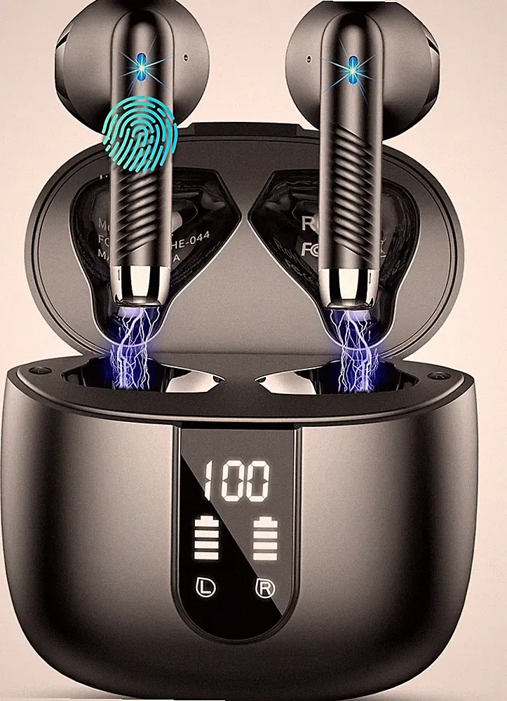 Drsaec Bluetooth 5.4 Kopfhörer, 6D Tiefer Bass in Ear Kopfhörer Kabellos Bluetoo