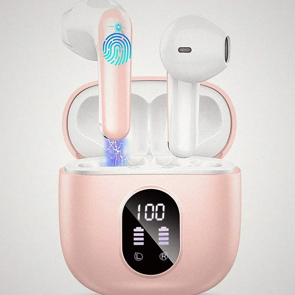 Drsaec Bluetooth Kopfhörer I52 In Ear 50H mit 4 Mikrofonen, 50 Std Spielzeit