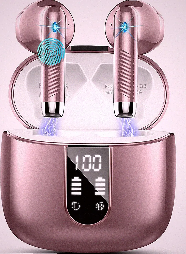 Drsaec Bluetooth Kopfhörer In Ear Sportlich 13mm Treiber Roségold Audio