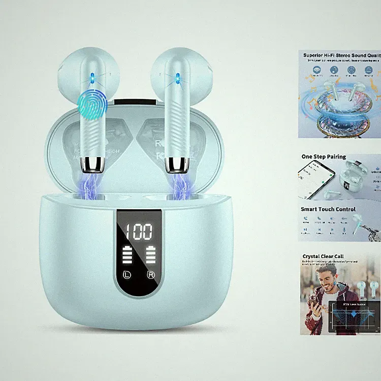 Drsaec J55 Bluetooth Kopfhörer In Ear mit Geräuschunterdrückung 48h Akku