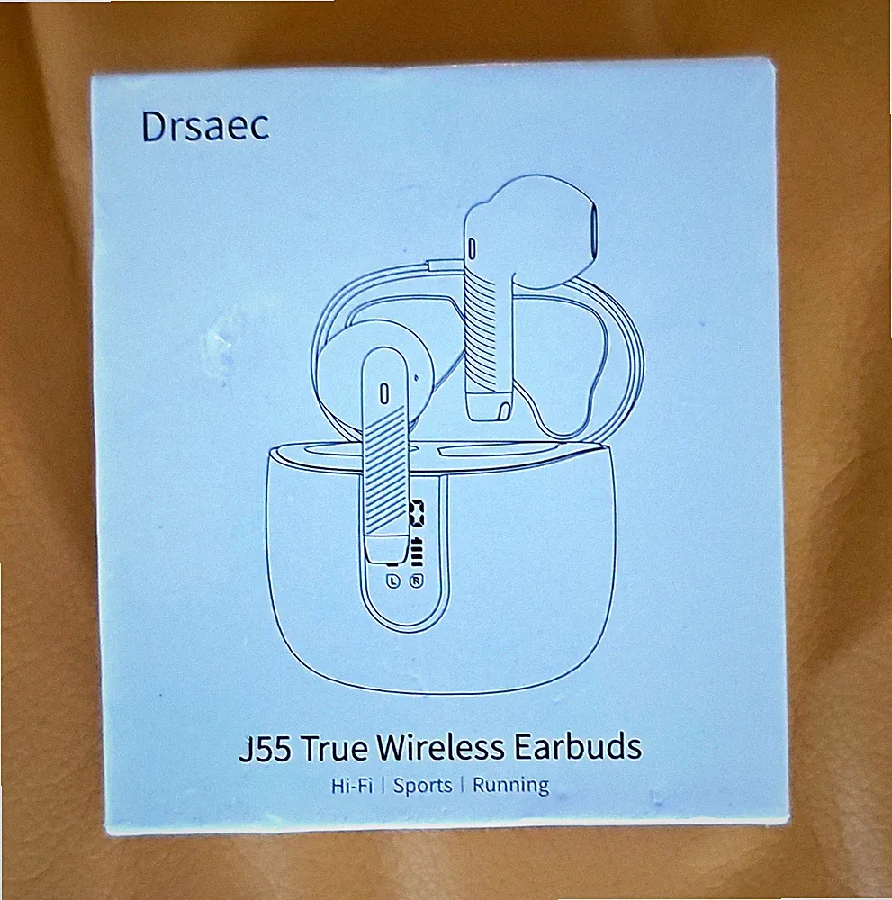 Drsaec J55 True Wireless Bluetooth In-Ear-Kopfhörer Sport Schwarz 32 Ohm