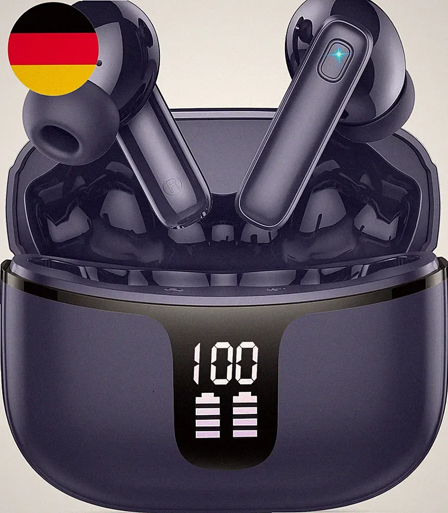 Drsaec Kabellose Bluetooth 5.3 Kopfhörer,Bluetooth Kopfhörer Hifi Stereo Mit ENC