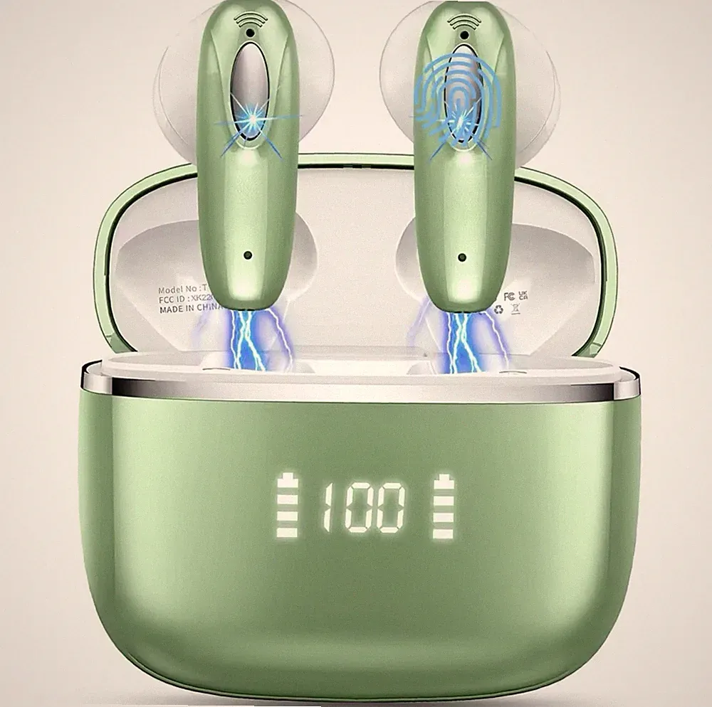 🌟 DRSAEC Kabellose In-Ear Bluetooth 5.3 – 4 ENC Mikrofone, 40h, IP7 🌟