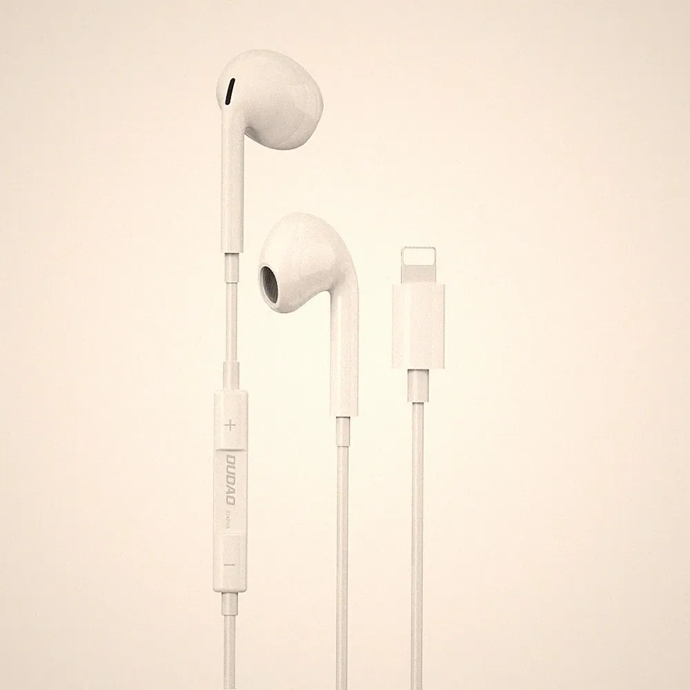 DUDAO Kopfhörer Hörer Headset In Ear mit Fernbedienung weiß für iPhone 13 PRO