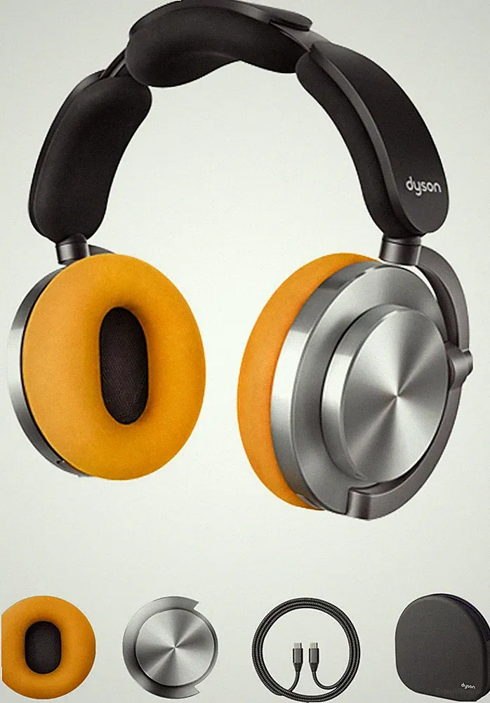 DYSON OnTrac™ Over-Ear-Kopfhörer, gelb/aluminium - B-Ware sehr gut
