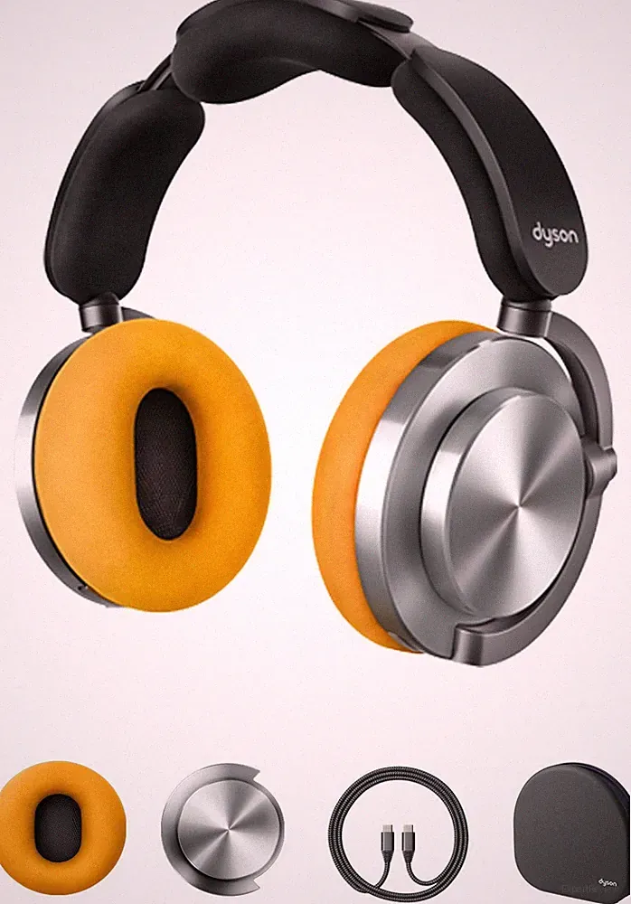 DYSON OnTrac™ Over-Ear-Kopfhörer, gelb/aluminium - B-Ware sehr gut