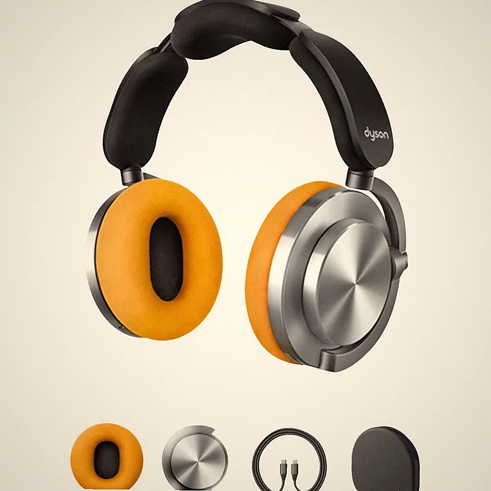 Dyson OnTrac Over-ear Kopfhörer Gelb/Aluminium Headset Bluetooth
