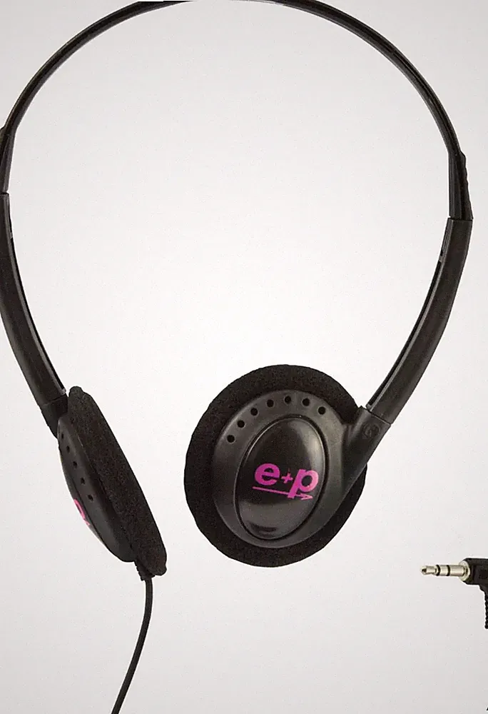 E+P Stereo-Kopfhörer C21 3,5mm klappbar schwarz Over-Ear 100dB Kopfhörer