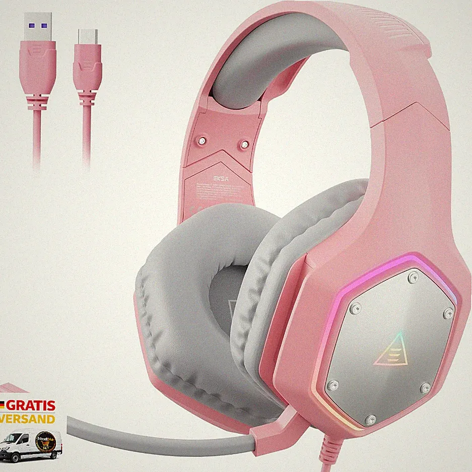 E1000v2 Gaming Kopfhörer 7.1 Surround Sound RGB Licht USB-C USB-A