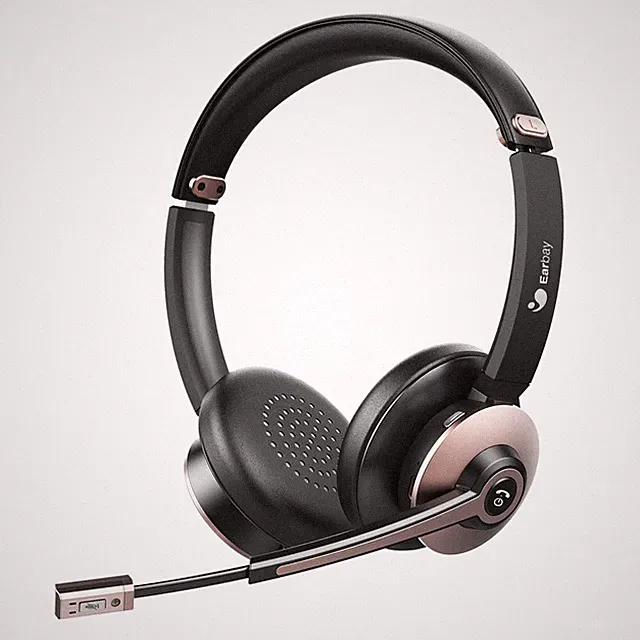 Earbay Bluetooth Headset Kabellose Kopfhörer mit Mikrofon Noise Cancelling On