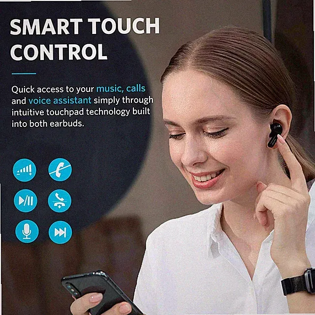 EarFun Air Bluetooth 5.0 True Wireless Earbuds, integrierte 4 Mikrofone, Touch Control