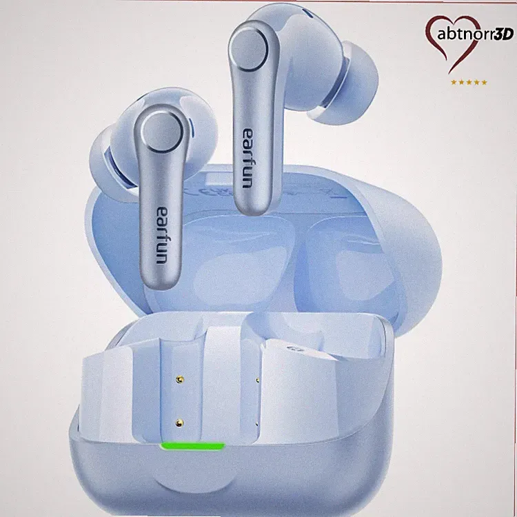 EarFun Air Pro 4 Bluetooth In-Ear Kopfhörer mit Hybrid-ANC, himmelblau, 54 Std.
