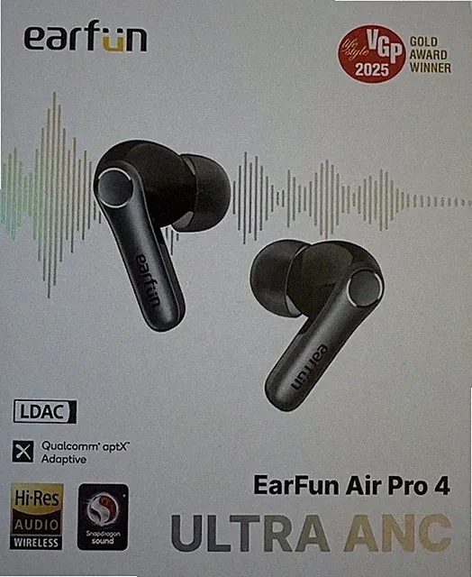 EarFun Air Pro 4 TW600 Auriculares Bluetooth ANC LDAC aptX Adaptive – Sin Usar