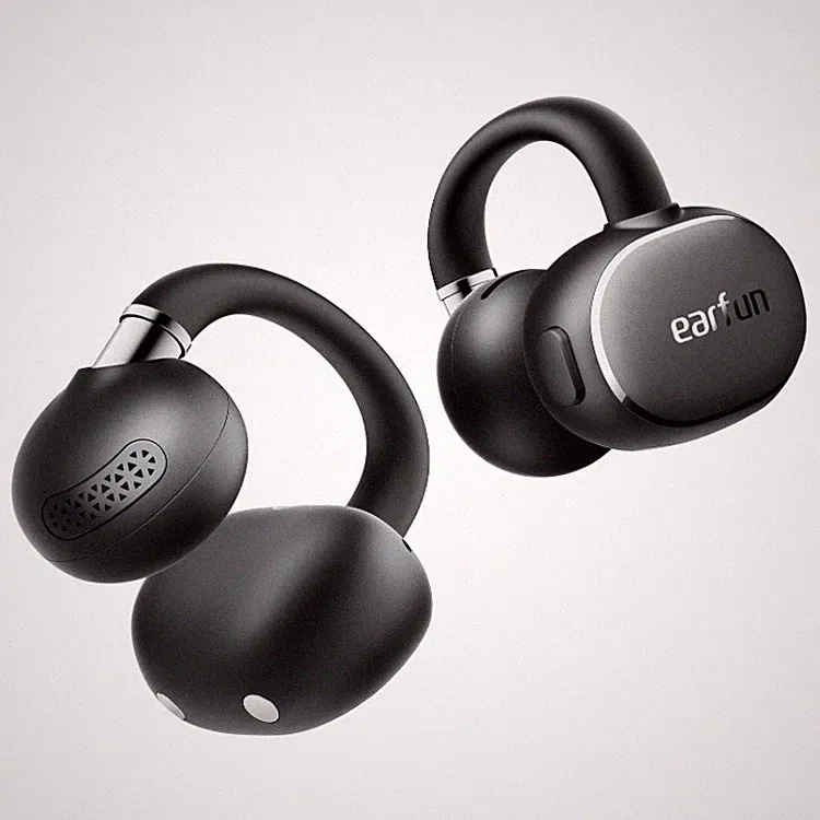 EarFun Clip 2 Open Ear Kopfhörer Schwarz Bluetooth 6 40 Std Akku 12 mm, leicht