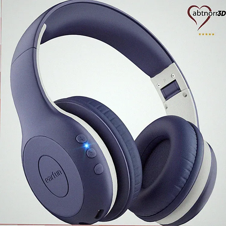 EarFun K2 Bluetooth Kopfhörer Kinder, 85/94 dBA, Marineblau, Kabellos, 40h Akku