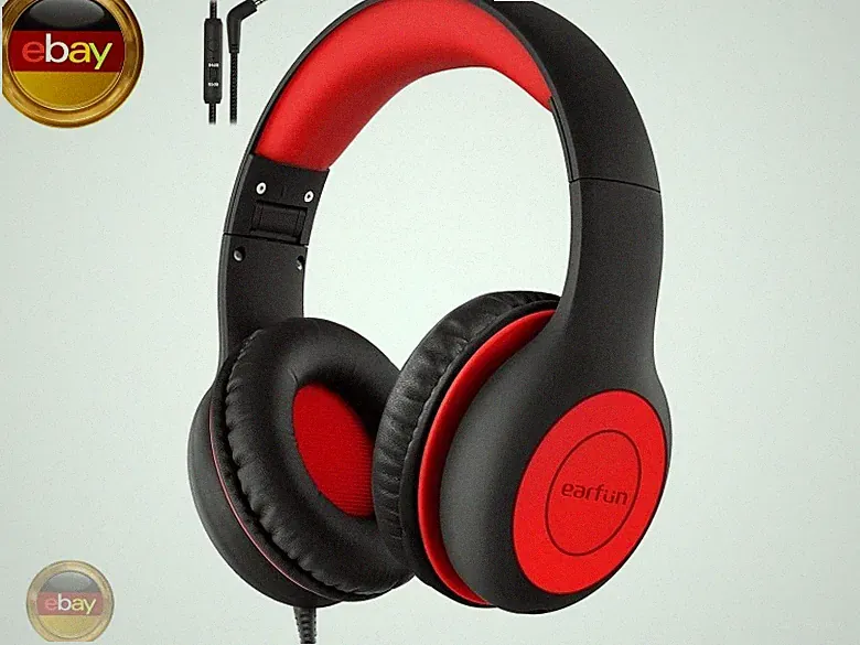 EarFun Kinder Kopfhörer, Kopfhörer Kinder mit Kabel, 85/94dB L