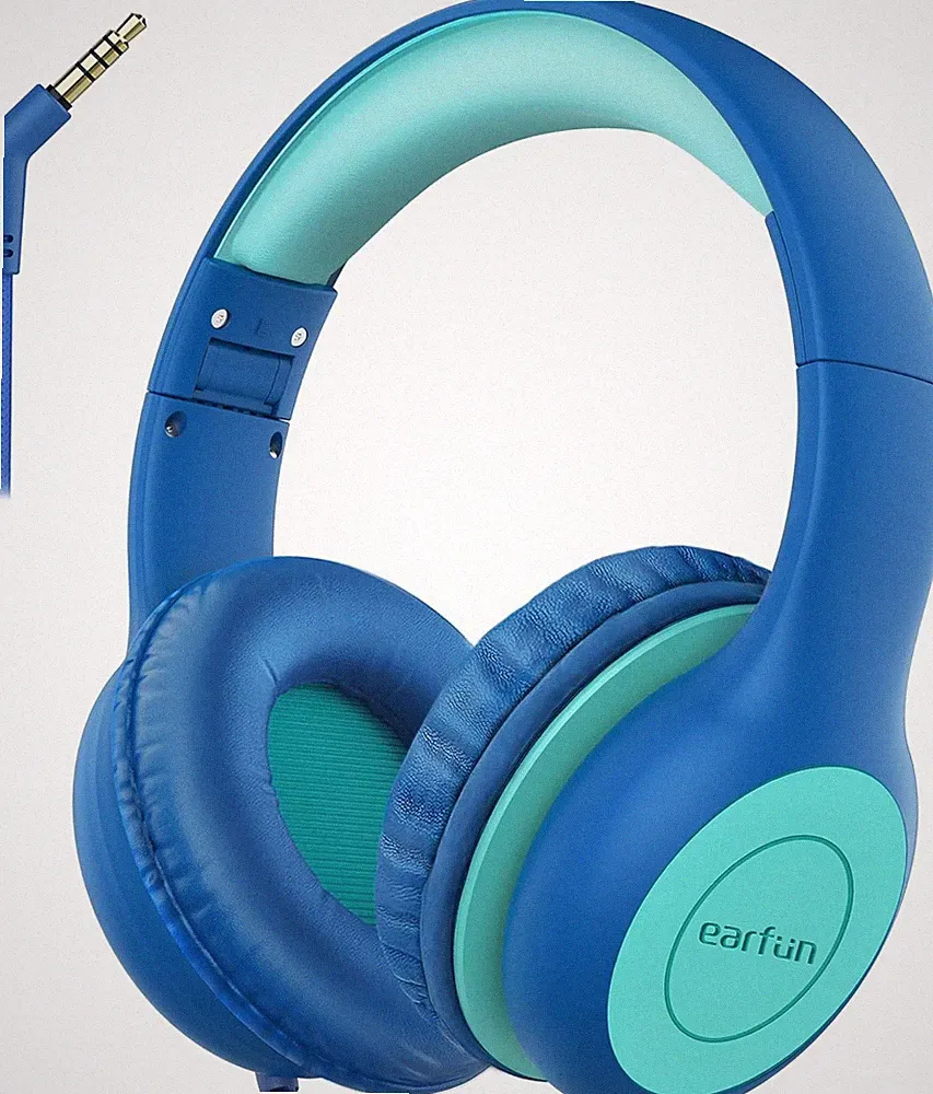 EarFun Kinder Kopfhörer, Kopfhörer Kinder mit Kabel, 85dB Lautstärkenbegrenzer