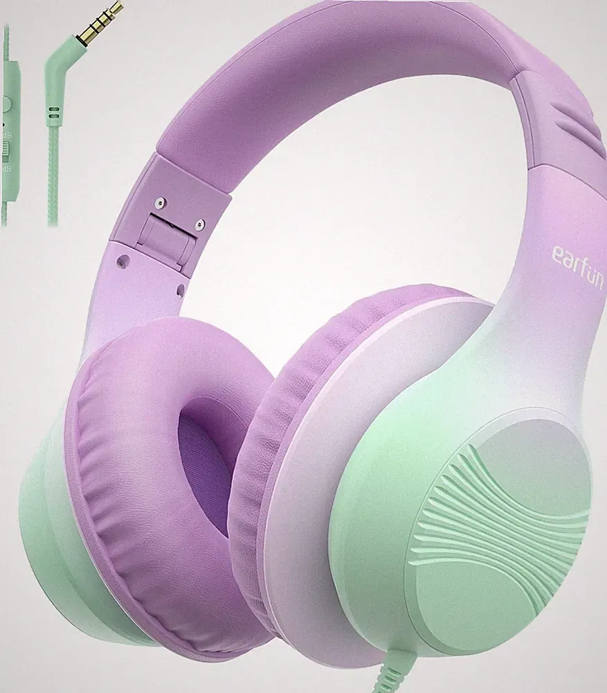 earfun kinder kopfhörer, over-ear kopfhörer für kinder mit kabel, 85/94db lau...