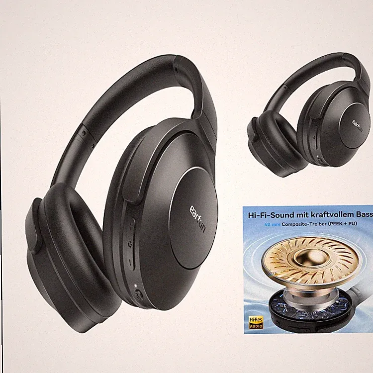 EarFun Wave Life Kabellose Over-Ear Kopfhörer Bluetooth 5.4 Hi-Res K