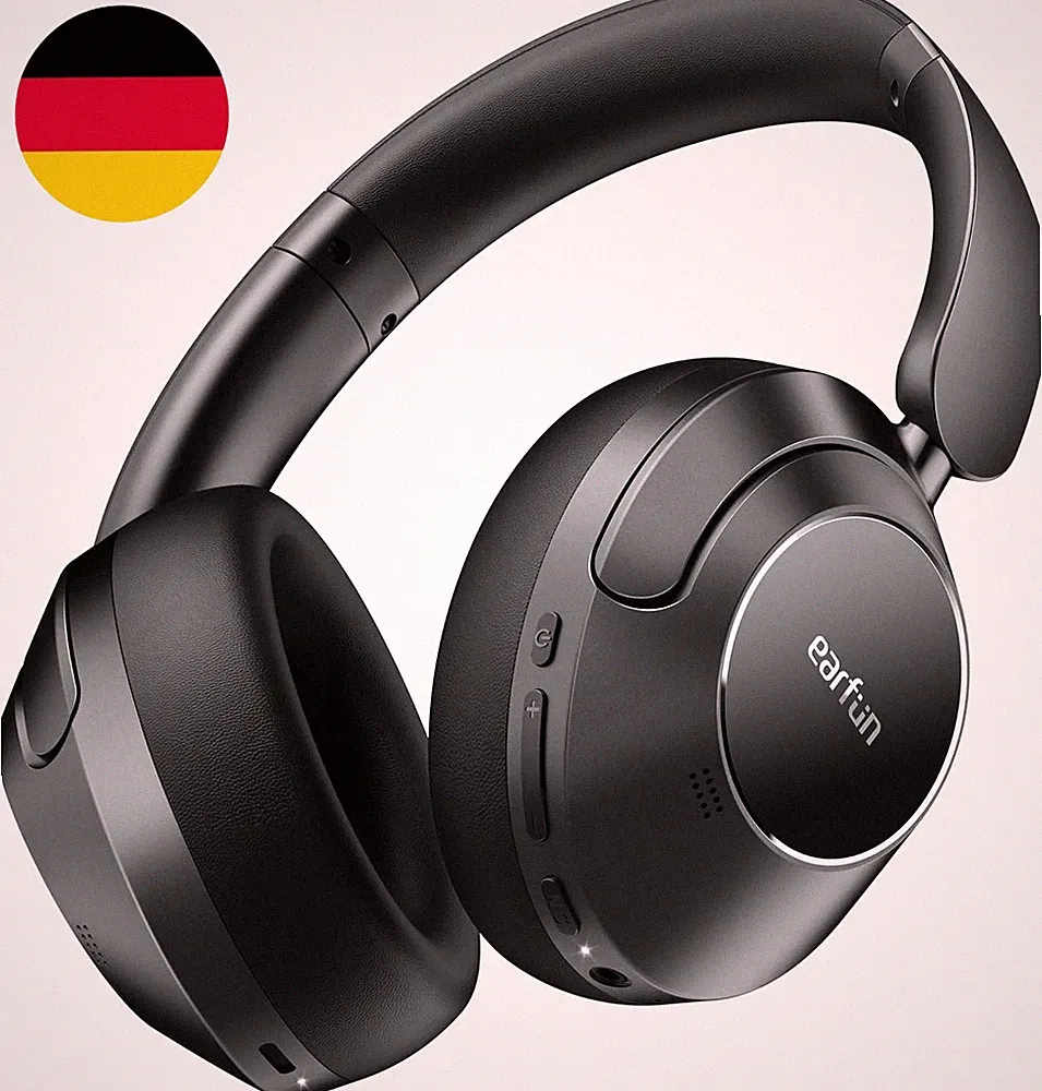 Earfun Wave Pro over Ear Kopfhörer Kabellos Bluetooth, Hybrid Aktive Noise Cance