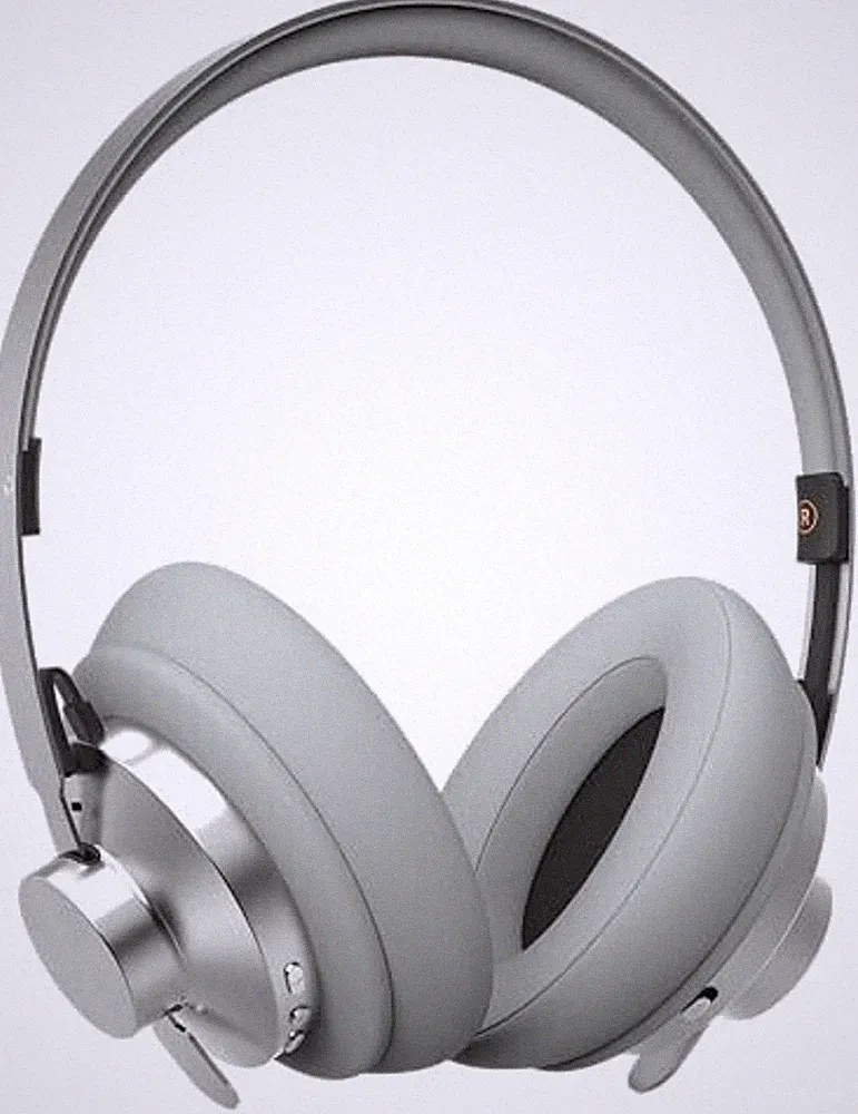 ECHO Kopfhörer Headset Bluetooth kabellos aktive Geräuschunterdrückung ANC Grau