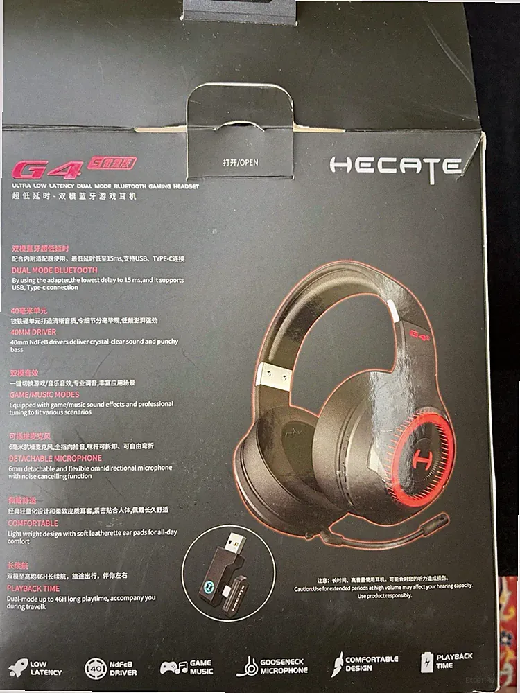 Edifier HECATE G4 S Wireless Gaming-Headset Bluetooth/2,4 GHz USB-Dongle