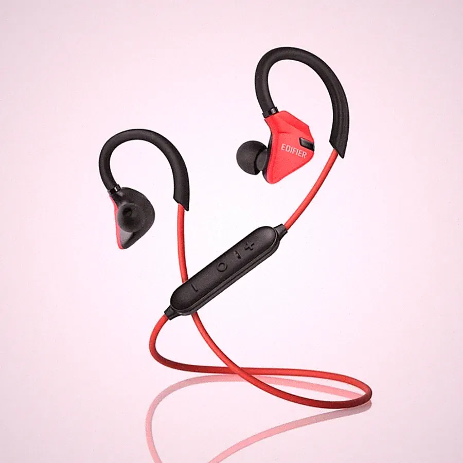 EDIFIER KOPFHÖRER W296BT ROT SPORTKOPFHÖRER HEADPHONES BLUETOOTH KABELLOS