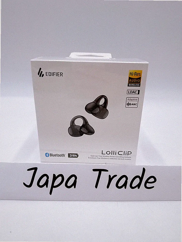 Edifier LolliClip Open Ear Kopfhörer Bluetooth 5.4 Schwarz Noise Cancelling 7...
