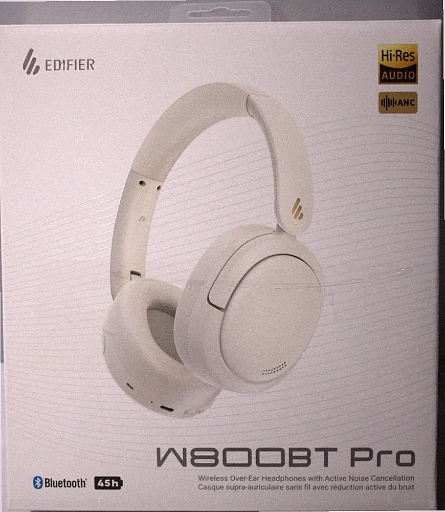 Edifier W800BT Pro Over-Ear Kopfhörer Bluetooth 5.4 Hybrid ANC Elfenbein