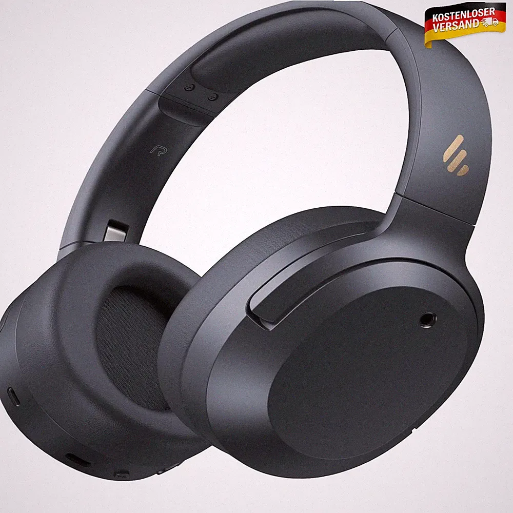 Edifier W820NB Plus Gen 2 Over-Ear Bluetooth Kopfhörer faltbar 88h Dunkelgrau